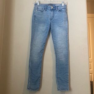 Abercrombie and Fitch midrise skinny blue jeans - size 00